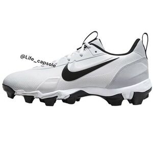 Nike Size 14 Force Trout 9 Keystone White Black Baseball Cleats FB9728-100 Men's